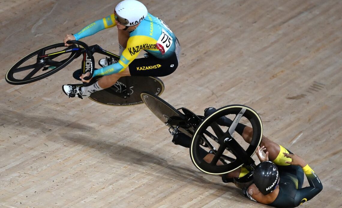 Olympic keirin races are known for two things: the derny and the crashes.