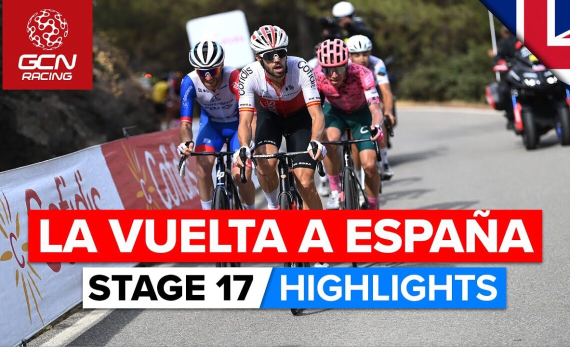 Breakaway Battles It Out On Hilltop Finish | Vuelta A España 2022 Stage 17 Highlights