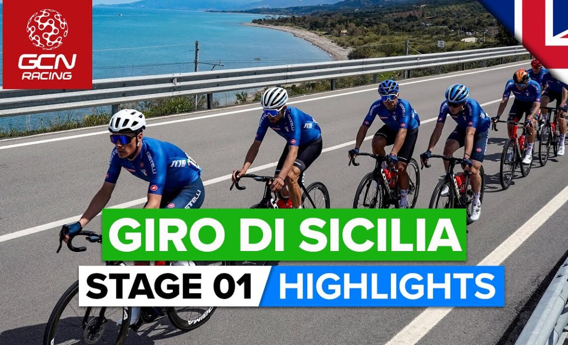 Bunch Sprint To Start The Race! | Tour Of Sicily 2022 Stage 1 Highlights