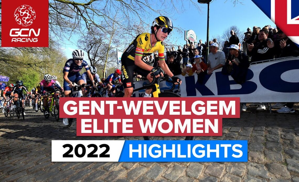 Chaotic Finale Ends In Bunch Sprint | Gent Wevelgem 2022 Women's Highlights