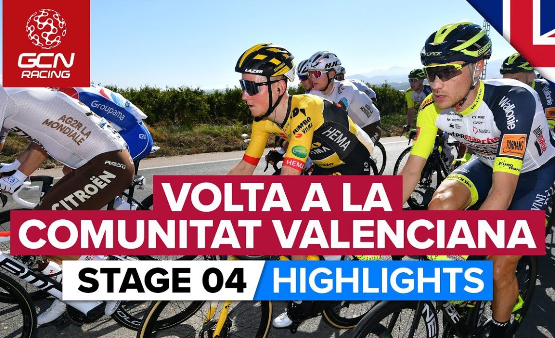 Chaotic Lead-Out Leads To Wide-Open Sprint | Volta A La Comunitat Valenciana 2022 Stage 4 Highlights