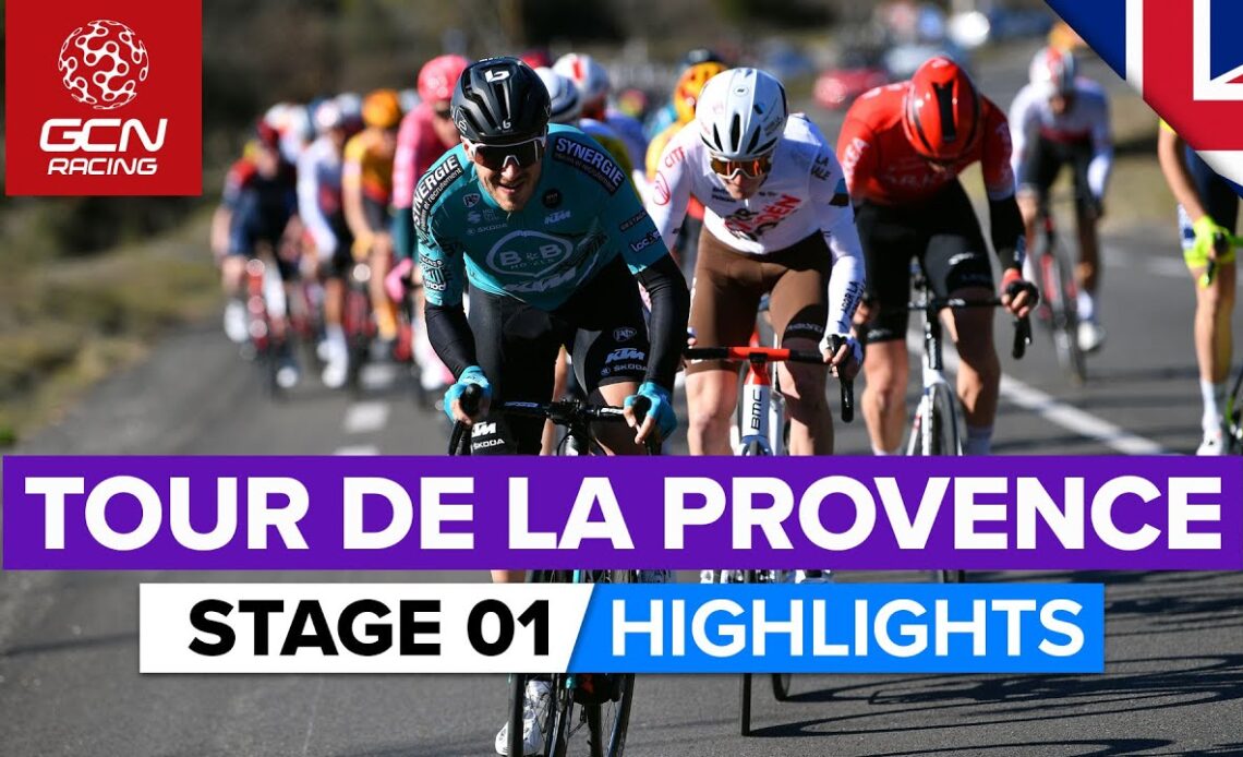 Crosswinds, Crashes & Chaos | Tour De La Provence 2022 Stage 1 Highlights