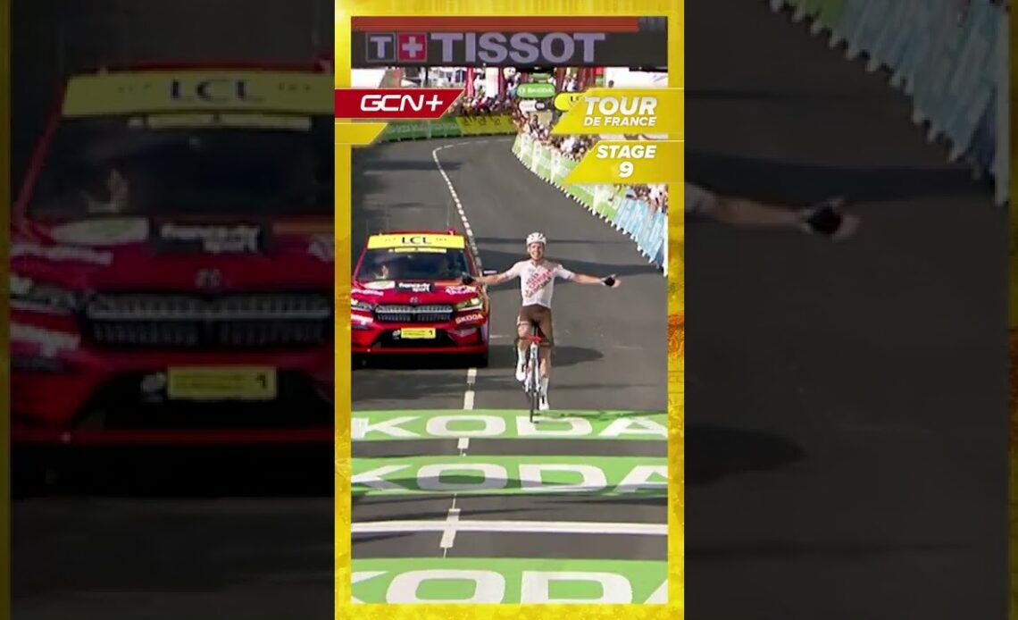 Incredible Long-Range Attack To Take 1st Tour Stage Win #shorts