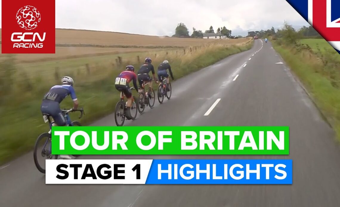 Mountain Finish On Queen's Stage Through Scotland! | Tour Of Britain 2022 Stage 1 Highlights