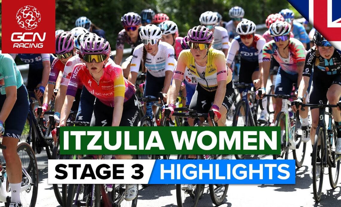 Showdown On Tough Final Climb | Itzulia Women 2022 Stage 3 Highlights