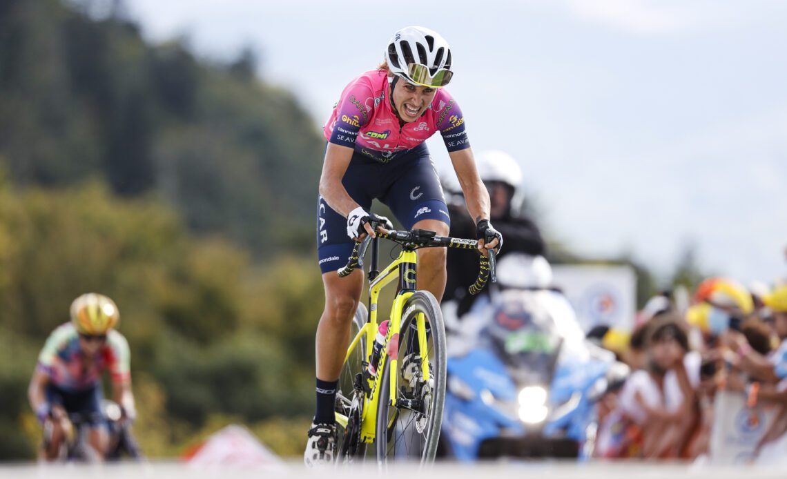 Silvia Persico dominates uphill sprint to win stage 4 at Ceratizit Challenge