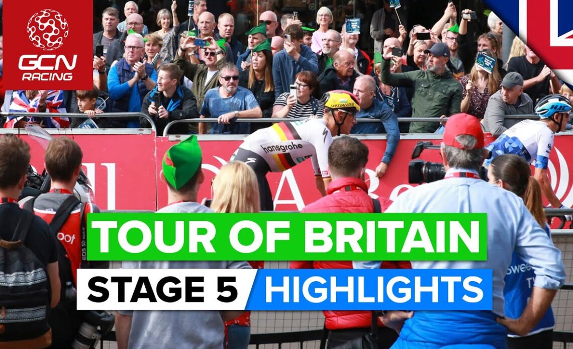 Small Bunch Contests Chaotic Finale | Tour Of Britain 2022 Stage 5 Highlights