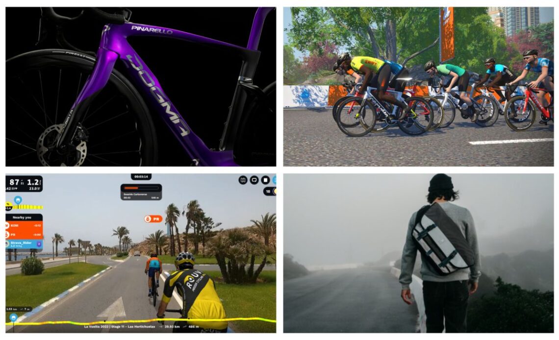 Tech Round Up: Pinarello Dogma F in new colours, Zwift updates, Chrome FOG collection and Rouvy / Strava integration