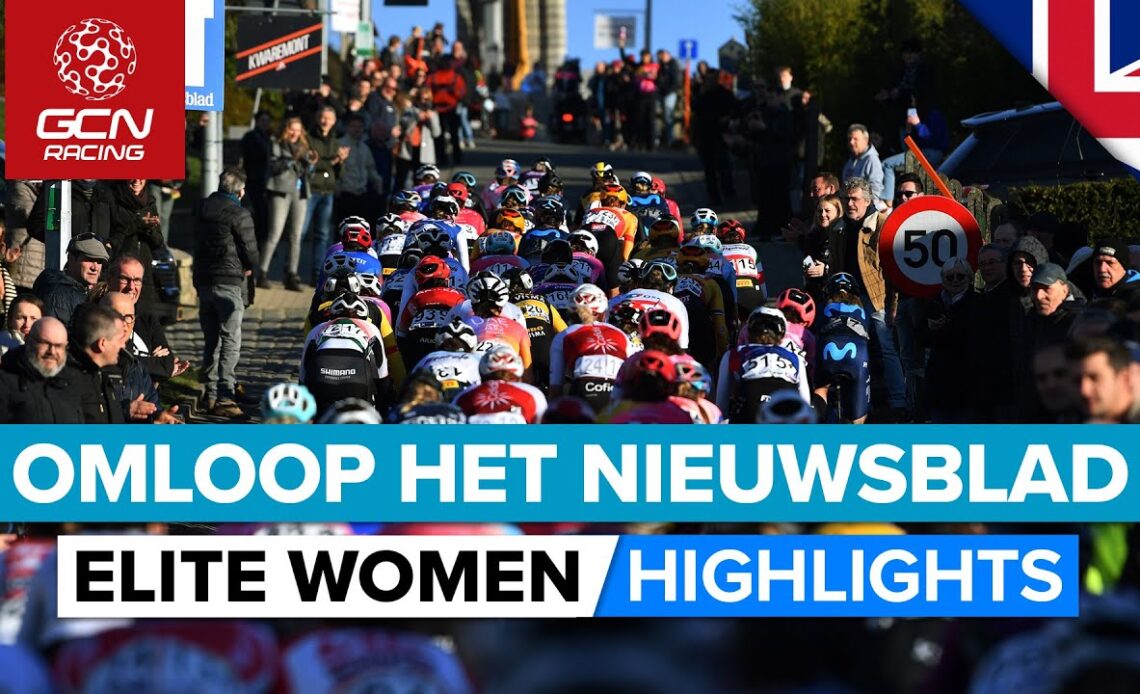 The Cobbled Campaign Begins! | Omloop Het Nieuwsblad 2022 Women's Highlights