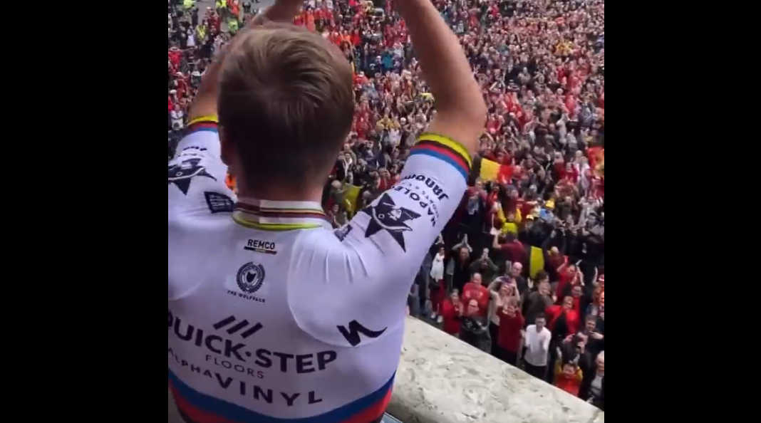 Basically the entire population of Belgium came to celebrate Remco Evenepoel