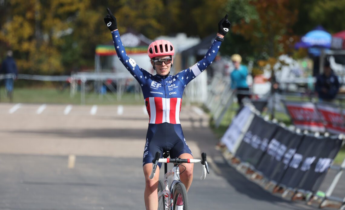 Clara Honsinger takes solo win at elite women's Trek CX Cup