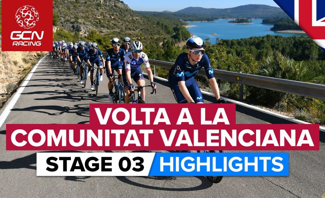 Favourites Battle On Steep Gravel Climb | Volta A La Comunitat Valenciana 2022 Stage 3 Highlights