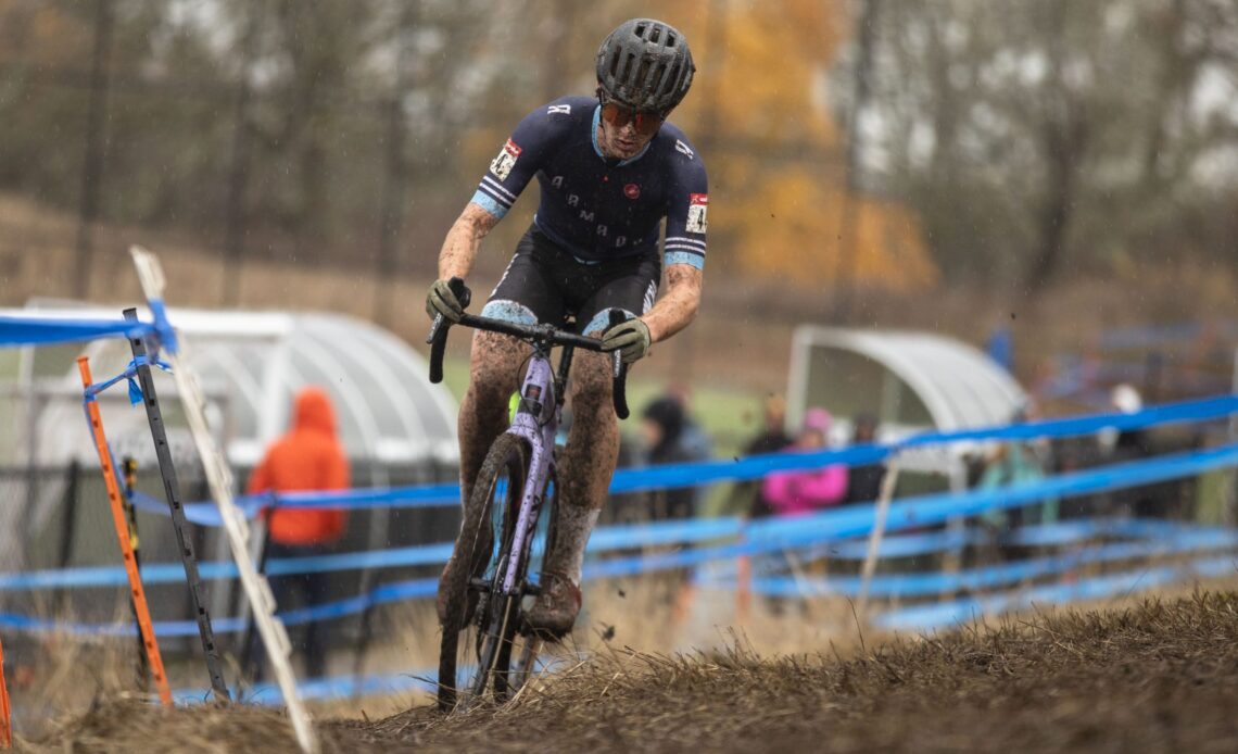 Elite men: Tyler Clark wins first elite men's Canadian cyclocross title since 2019