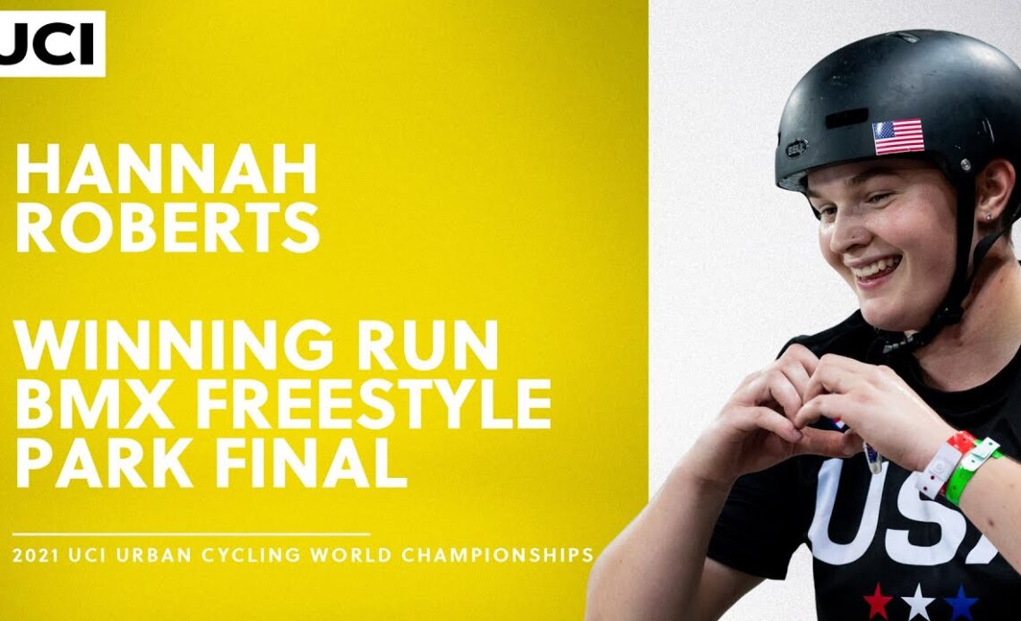 Hannah Roberts' Winning Run! 2021 UCI Urban Cycling World Championships