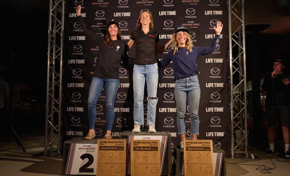 Haley Smith on the Life Time Grand Prix season podium