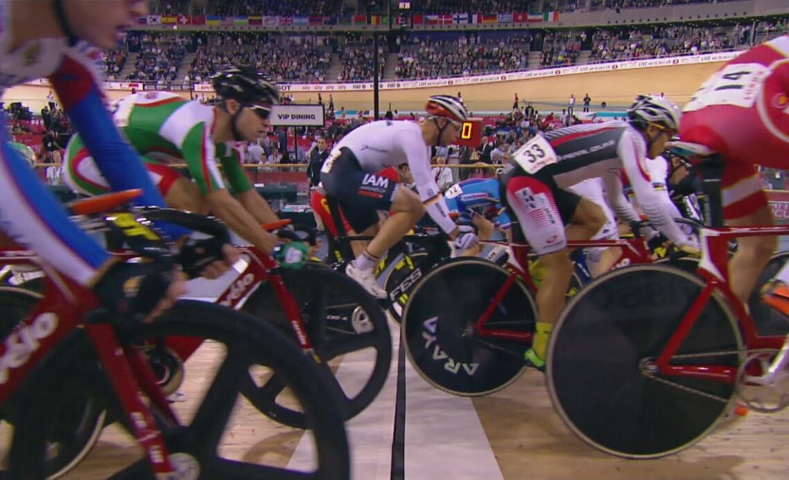 Men's Omnium Race - 2014 Track Cycling World Cup | London