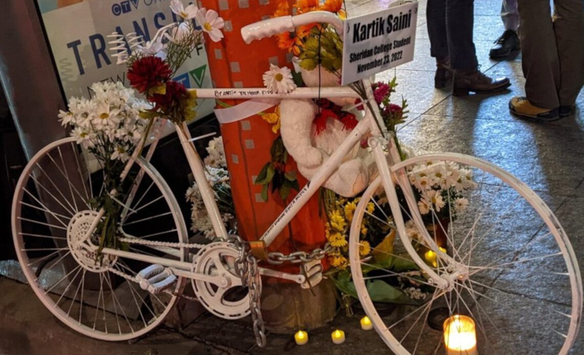 Driver who killed Toronto cyclist Kartik Saini charged