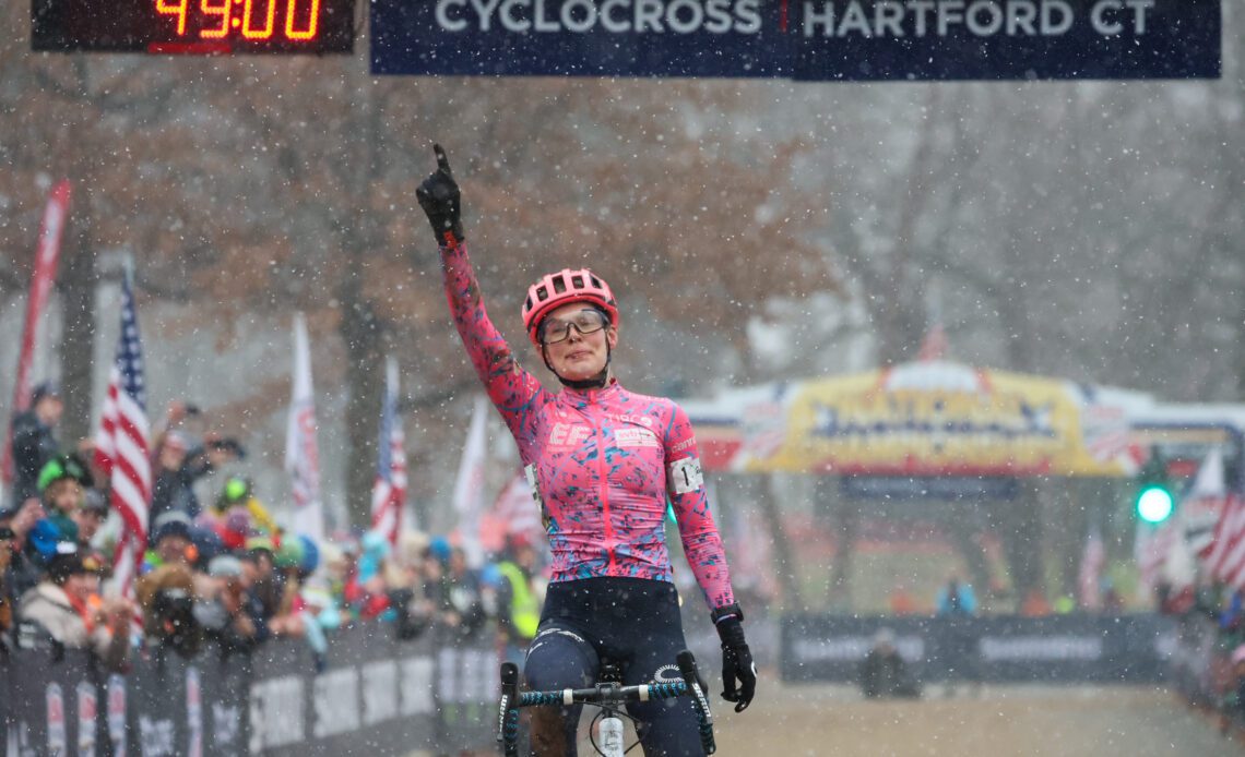 Honsinger earns third elite women's title at US cyclocross nationals