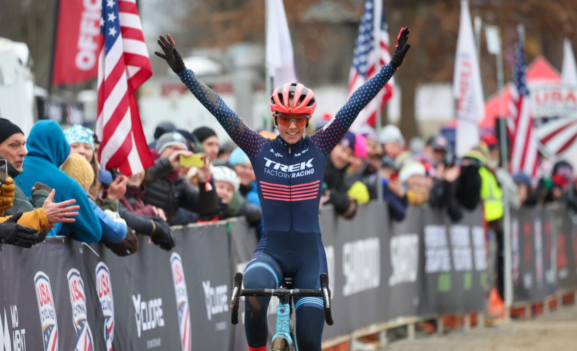 Madigan Munro wins U23 women's showdown at US Cyclocross Championships