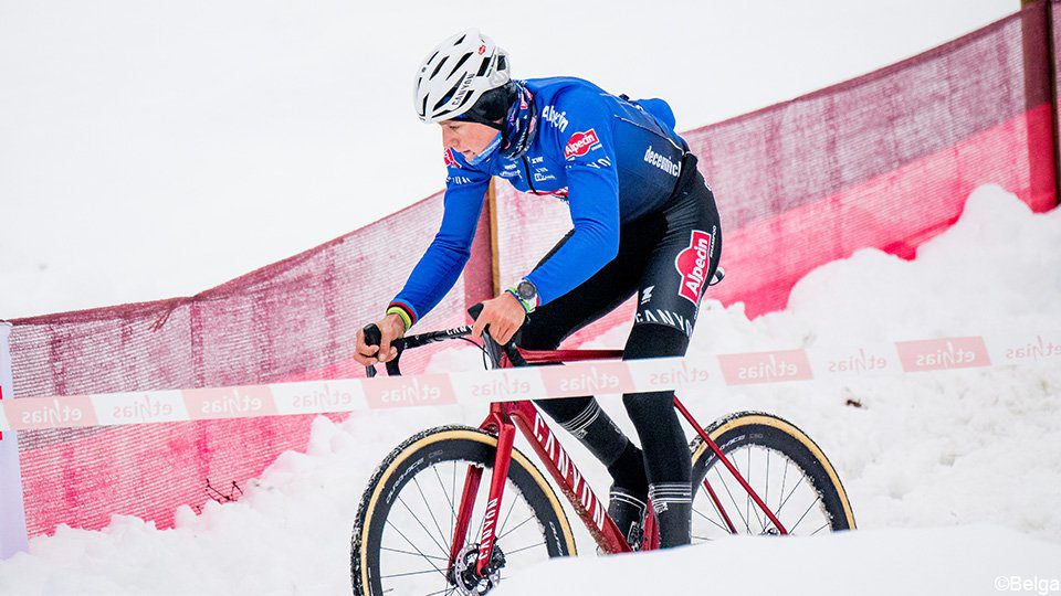 Mathieu van der Poel was super scared at the snowy Val di Sole World Cup