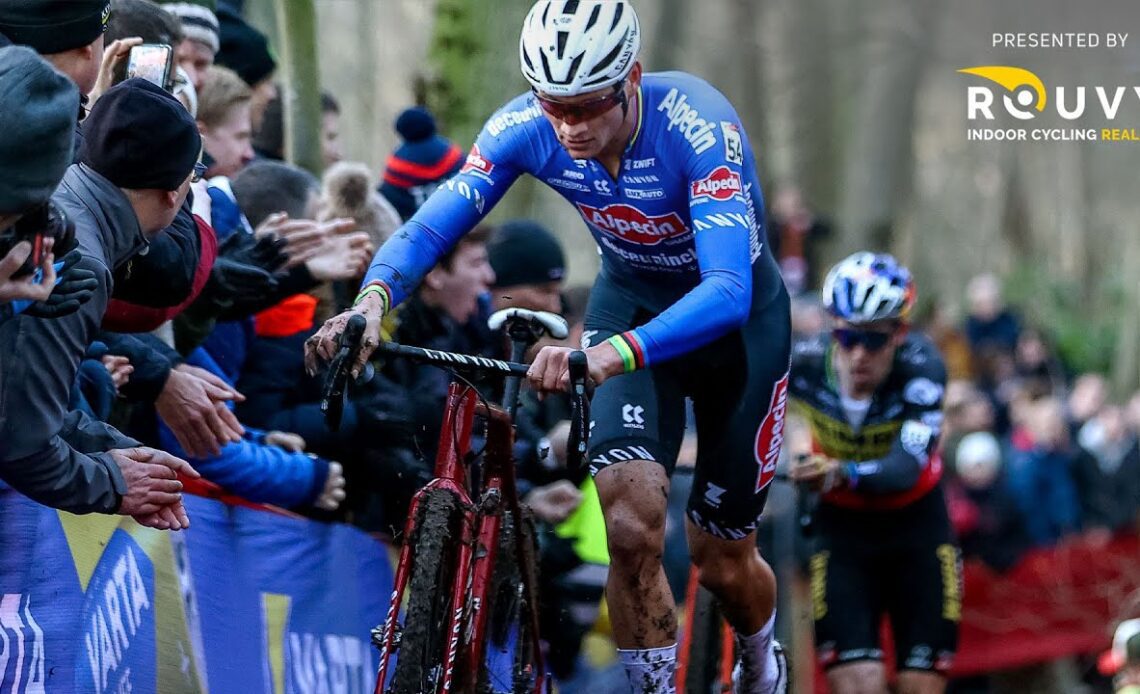 Van der Poel in EPIC Cyclocross battle with Van Aert and Pidcock - Gavere highlights