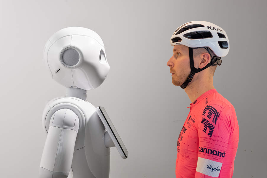 We asked Artificial Intelligence to review a Rapha jacket, write race reports and more