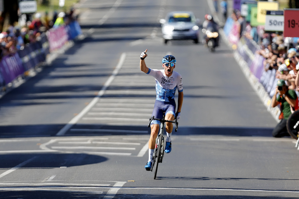 Alastair MacKellar wins Australian U23 men's road race title with solo surge
