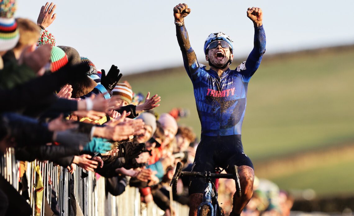 Cameron Mason wins British cyclocross championships in Cumbria