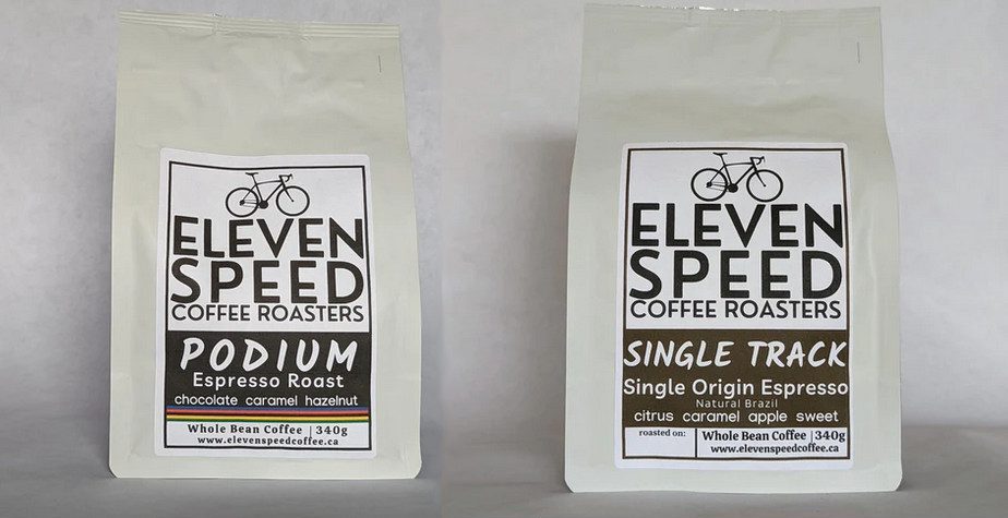 Two bags of Eleven Speed Coffee