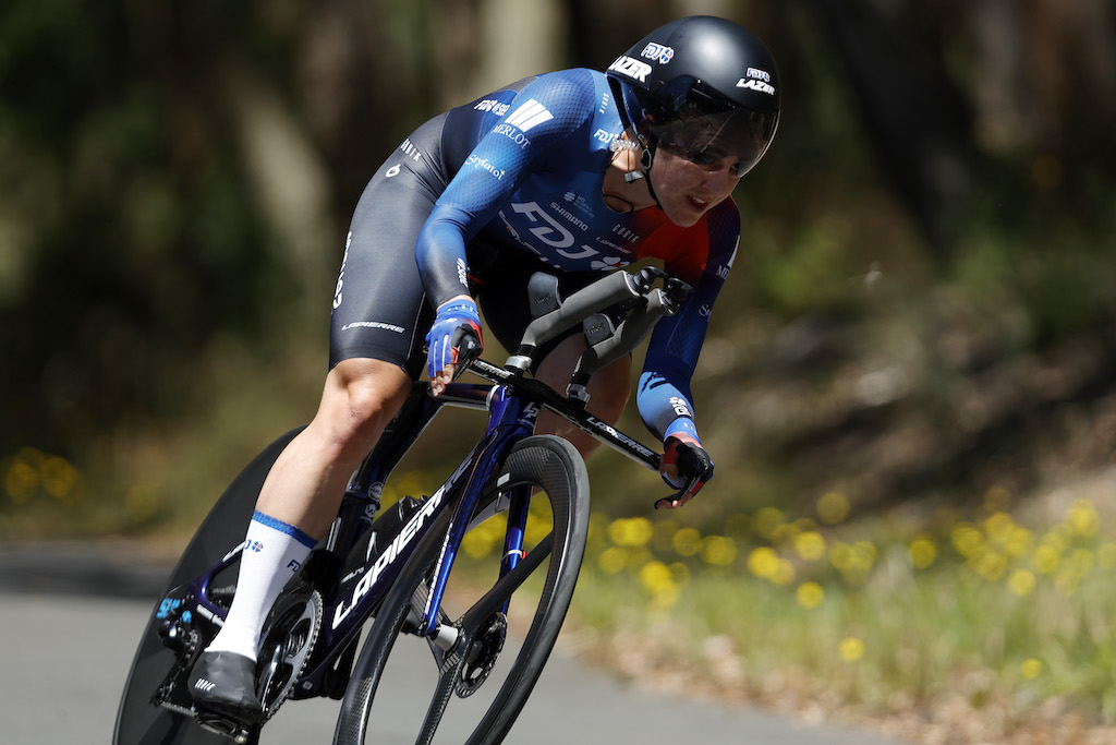 Grace Brown powers to third Australian time trial title as competition heats up