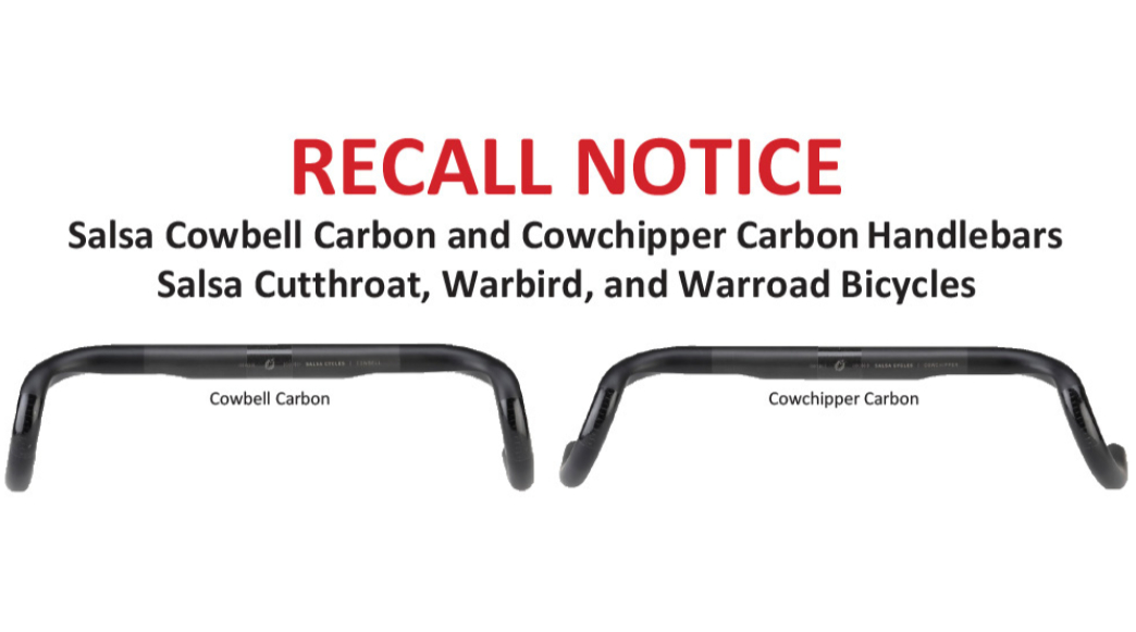 Salsa recalls two handlebars due to failure risk; complete bikes affected
