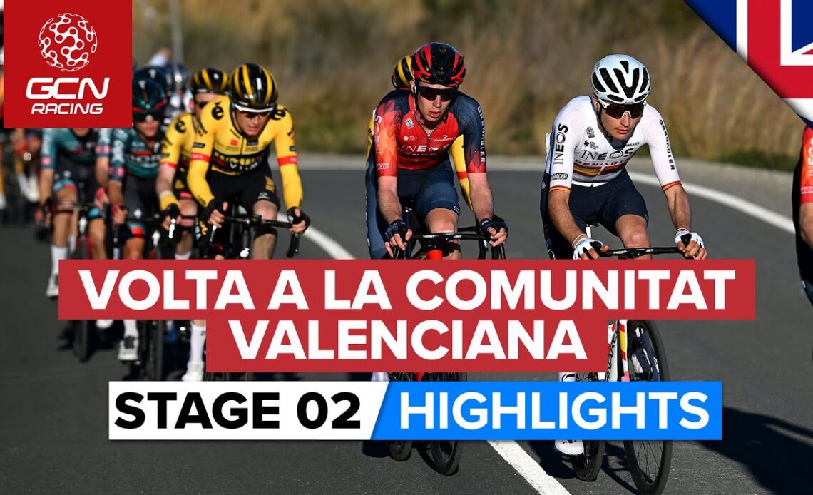 Climbers Clash On Tough Final Climb!  | Volta A La Comunitat Valenciana 2023 Highlights - Stage 2