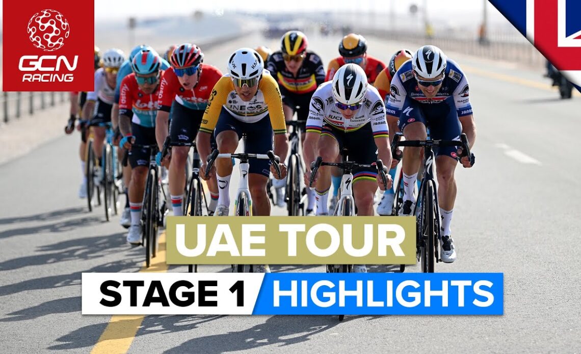 Crosswind Chaos And The Closest Finish Ever? | UAE Tour 2023 Highlights - Stage 1