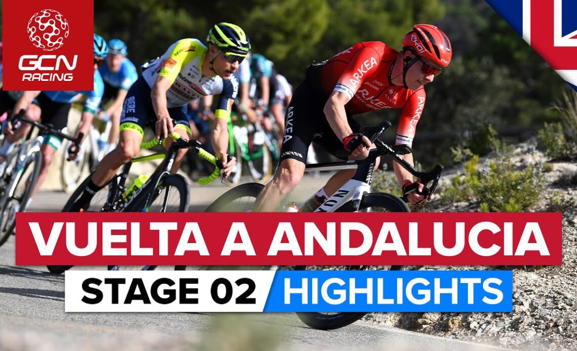 Favourites Face Brutal Cobbled Climb | Vuelta A Andalucía 2022 Stage 2 Highlights