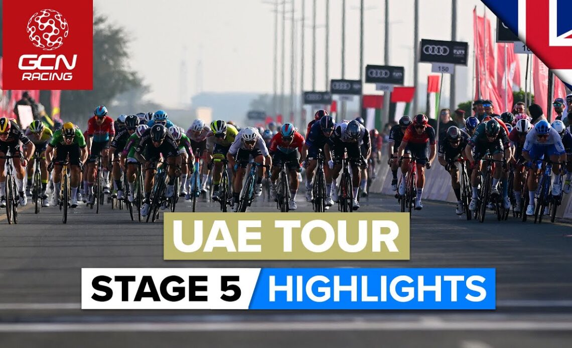 Sprint Finish Chaos! | UAE Tour 2023 Highlights - Stage 5