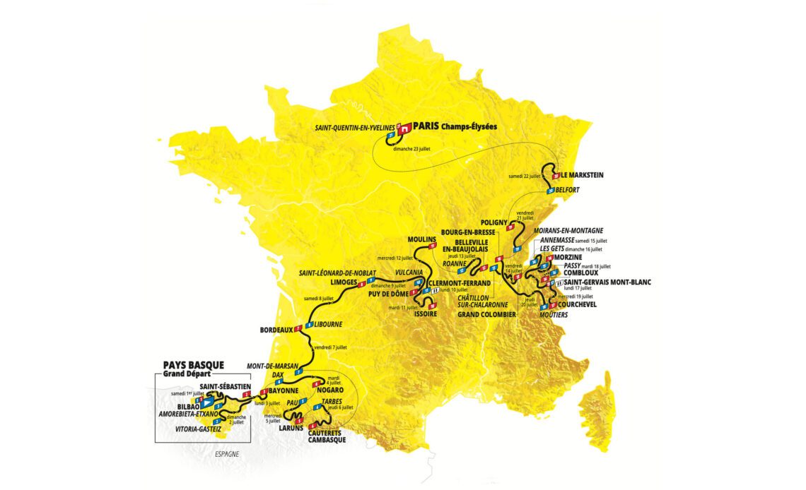 2023 Tour de France route VCP Cycling