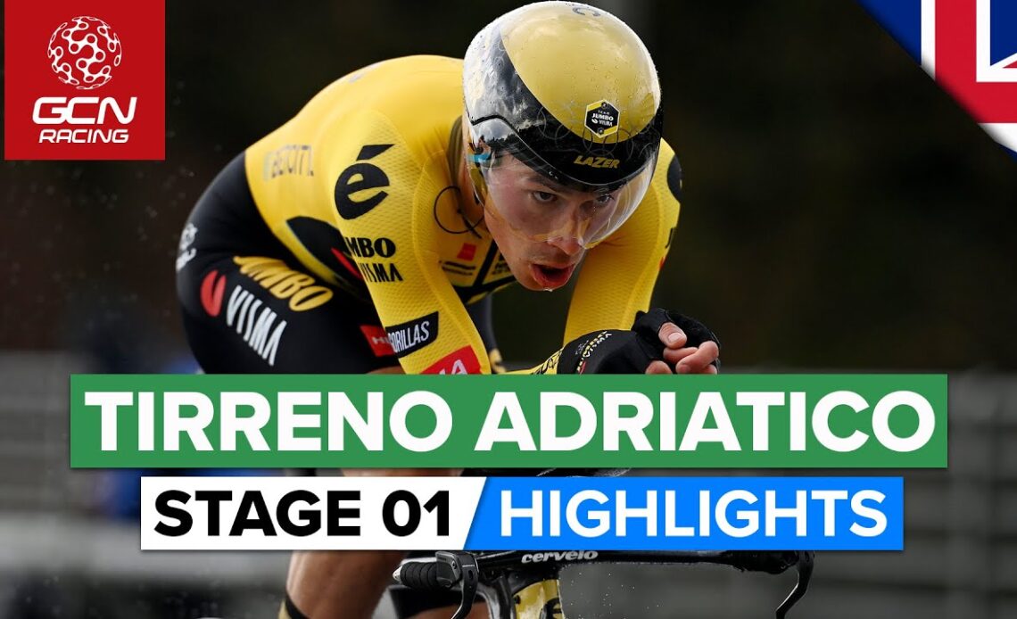 All Four Seasons As Riders Tackle Flat TT! | Tirreno-Adriatico 2023 Highlights - Stage 1