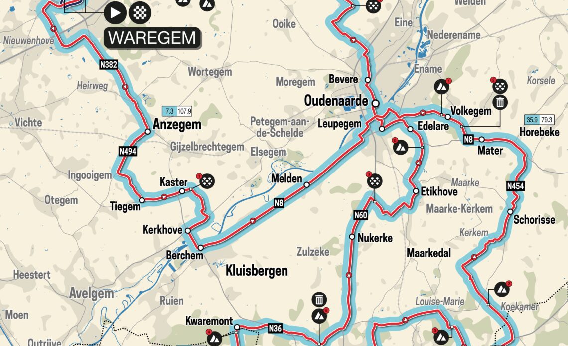 Dwars door Vlaanderen Women 2023 Route