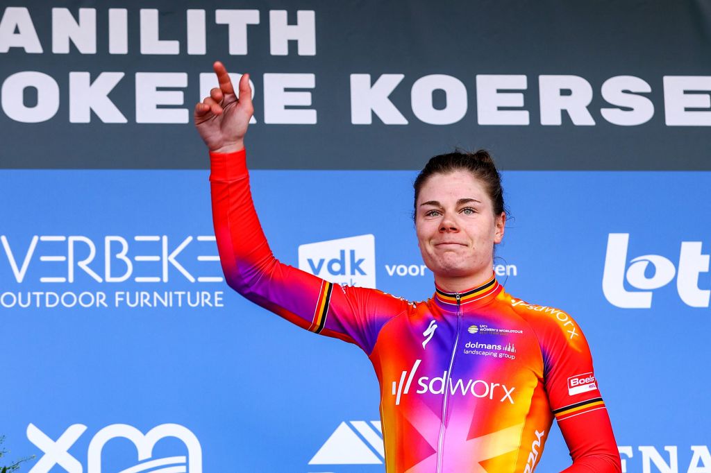 Lotte Kopecky 'raced as two' in Nokere Koerse amid grief from brother's death