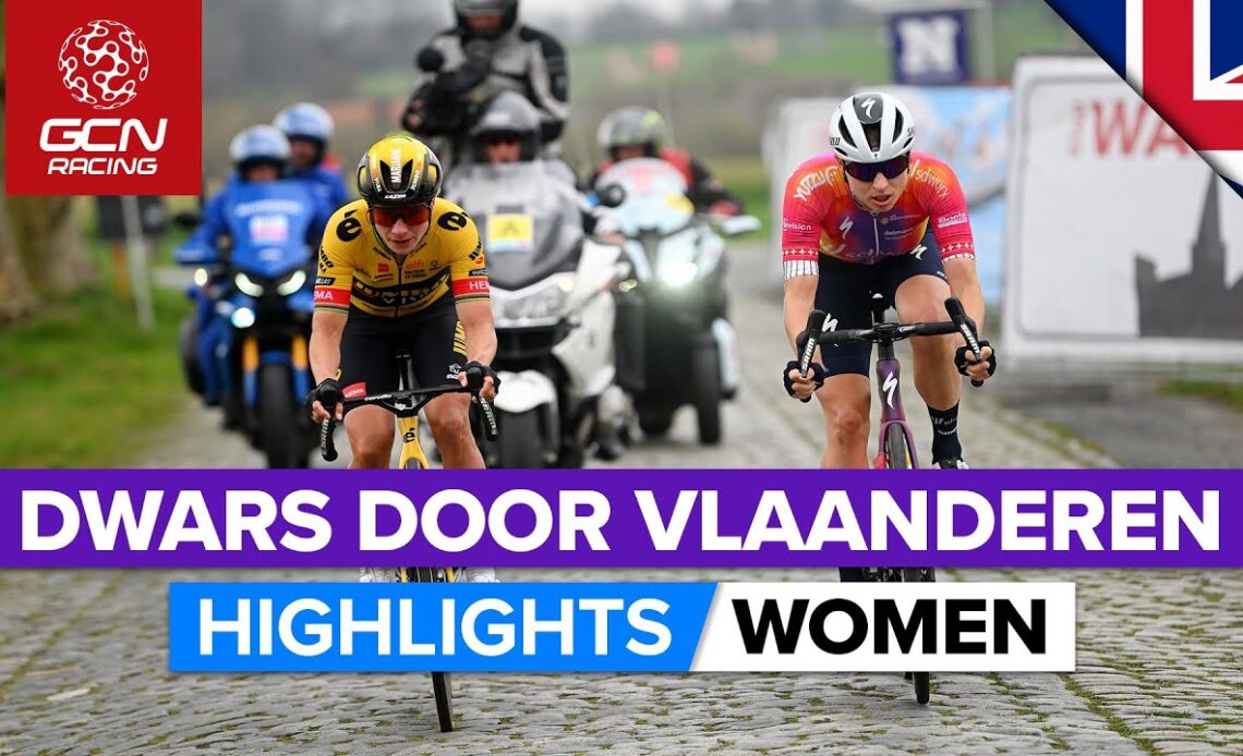 Solo Attack On The Final Climb! | Dwars Door Vlaanderen 2023 Highlights - Women