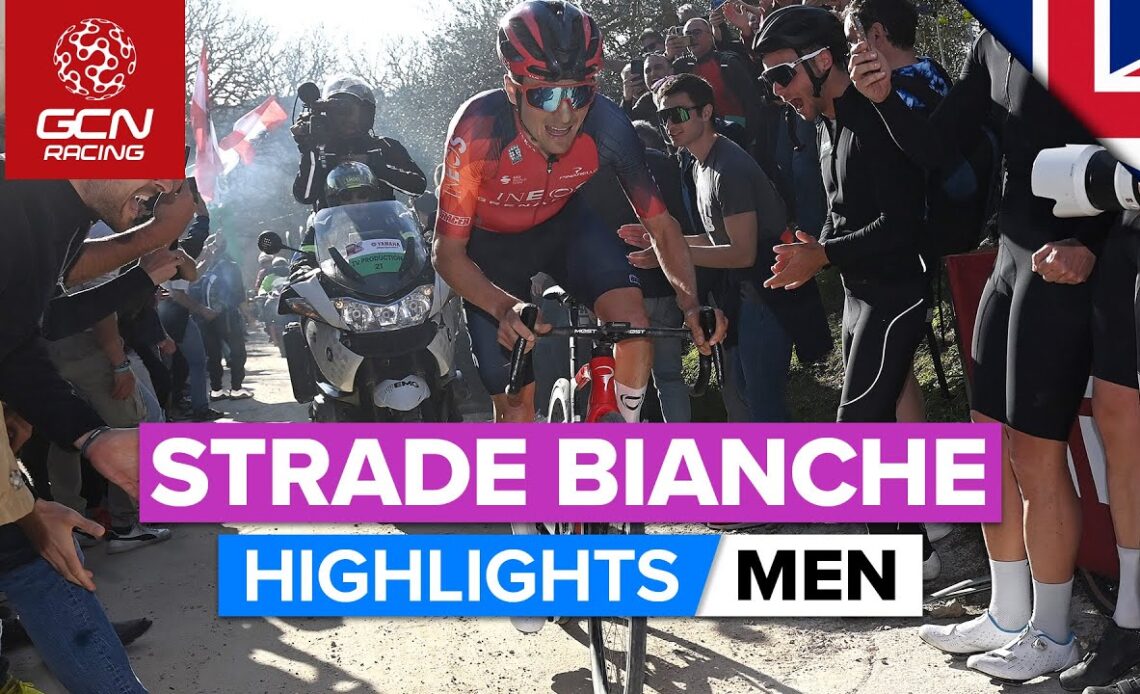 Spectacular Long-Range Attack In Thrilling Race! | Strade Bianche 2023 Highlights - Men
