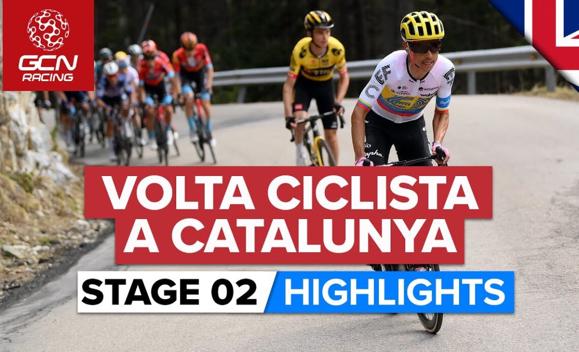 Summit Finish Gives Early Test For Favourites! | Volta A Catalunya 2023 Highlights - Stage 2