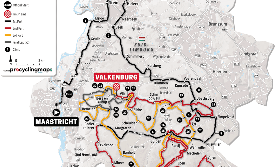 Amstel Gold Race 2023 route