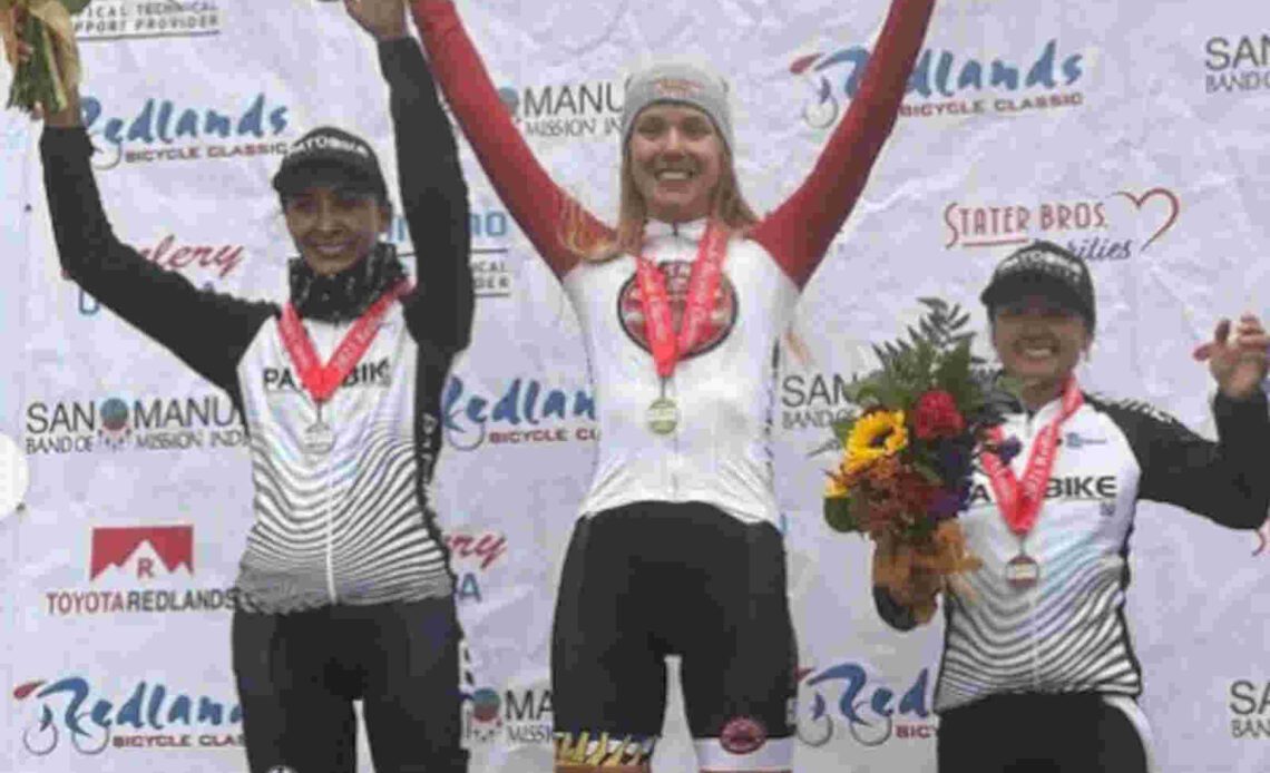 Canada’s Nadia Gontova takes stage 2 of Redlands