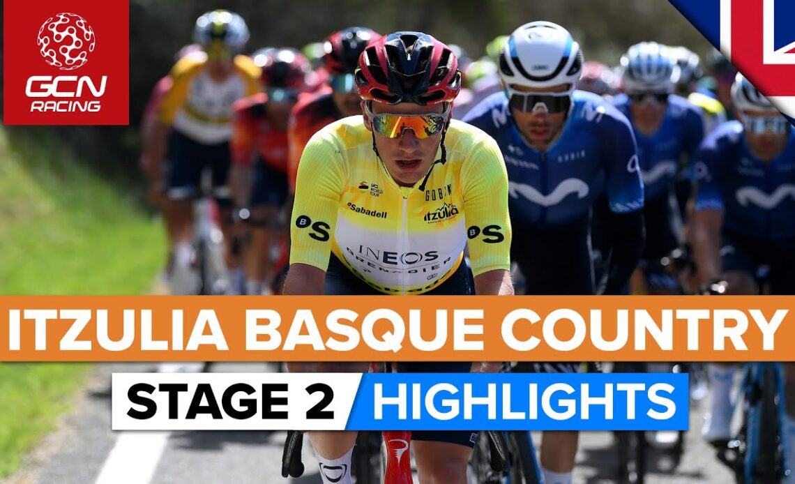 Fast Downhill Finish! | Itzulia Basque Country 2023 Highlights - Stage 2