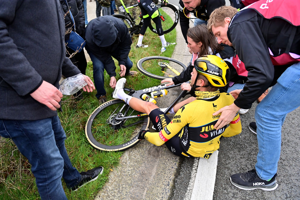 Filip Maciejuk disqualified from Tour of Flanders after sparking huge crash