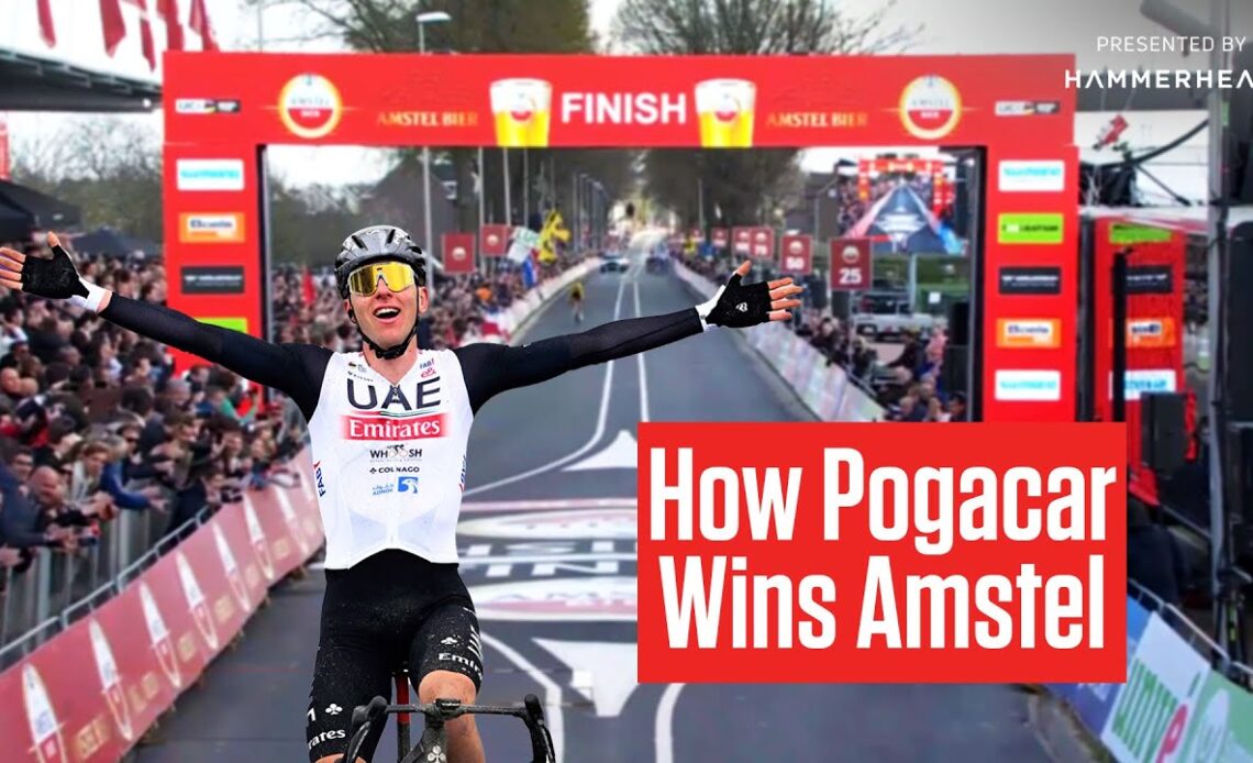 HOW TADEJ POGACAR WINS The Amstel Gold Race 2023