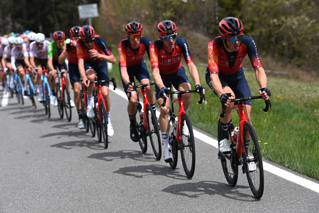 Ineos Grenadiers mountain train in full effect at Tour of the Alps