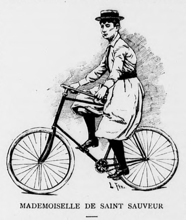 Mlle de Saint-Sauveur, from the Spanish fortnightly journal ‘Crónica del Sport’, August 1893