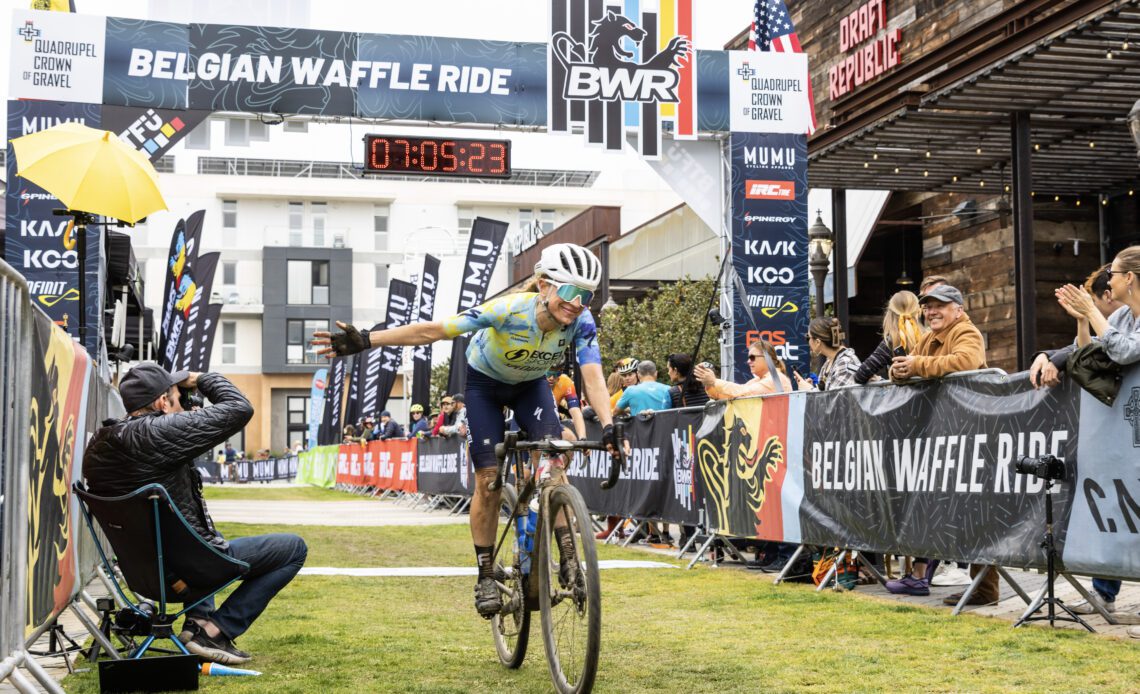 Russel Finsterwald and Heather Jackson win at Belgian Waffle Ride California